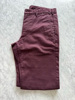 Uniqlo Men's Chinos in Dark Plum